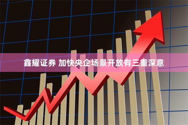 鑫耀证券 加快央企场景开放有三重深意